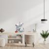 White Resin Cat Figurine for Garden and Shelf  Entryway Shelf Decorative Piece
