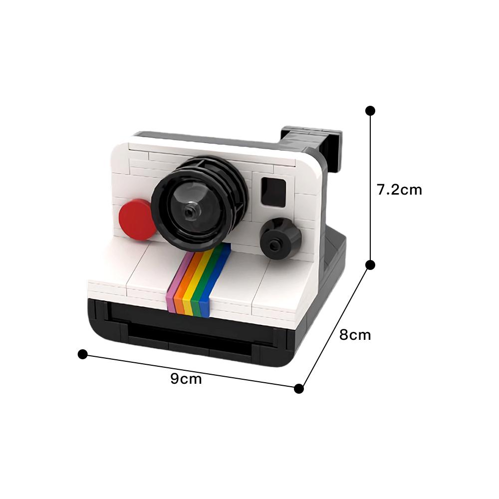 Gobricks MOC Polaroided Land Camera 1000 Кирпичей Модель Polaroids OneStep SX-70 Строительные Блоки Креативность DIY Игрушки Подарки на День Рождения