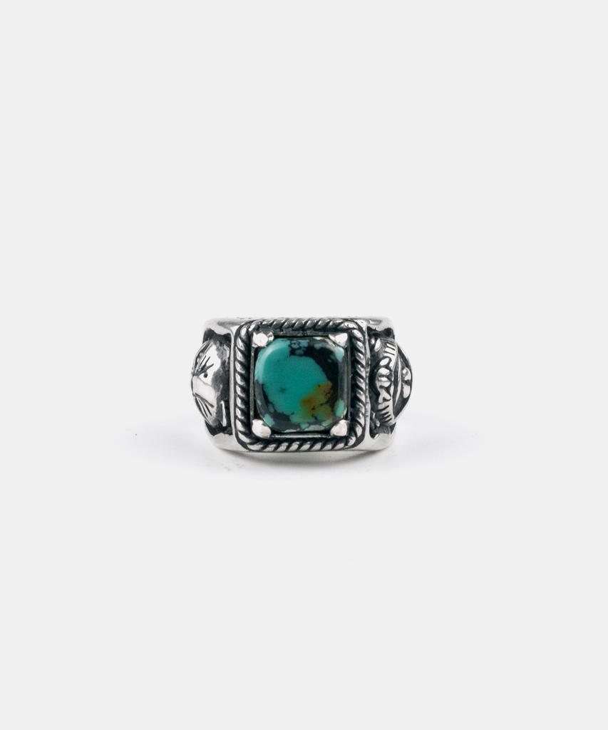 Sheen666 Crazy Cat Turquoise Silver Ring (Type B)