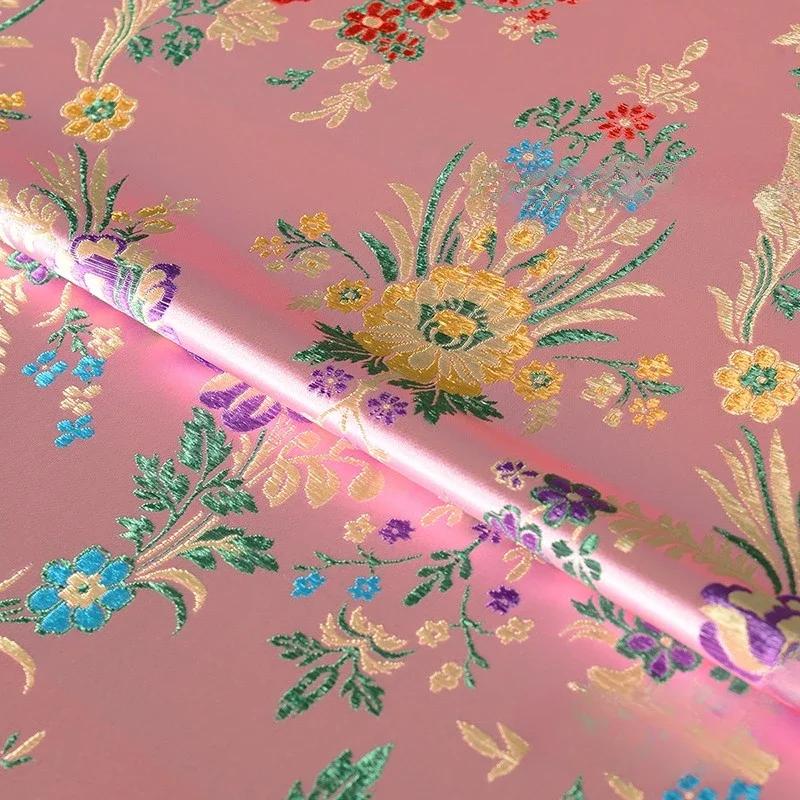 100 см жаккардовый гобелен атласная ткань шелк Helu Tongchun гладкая текстура подвеска парча династии Сун чонсам ханьфу