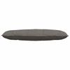 Back Cushion Light Grey 120 x 50 cm Corduroy Fabric