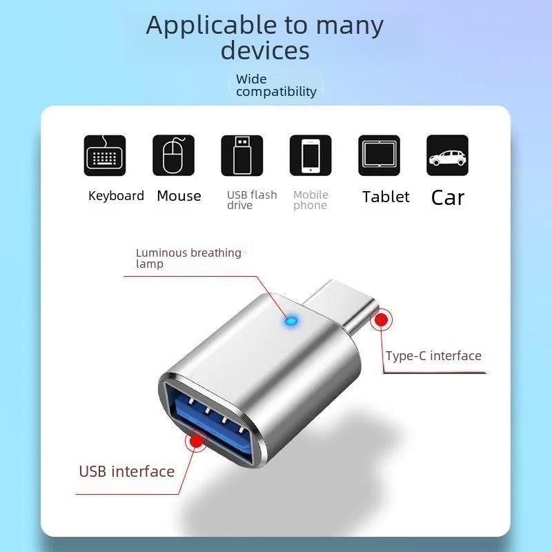 Spot USB-C To USB 3.0 OTG Adapter & Portable Rechargeable Card Reader Keyboard