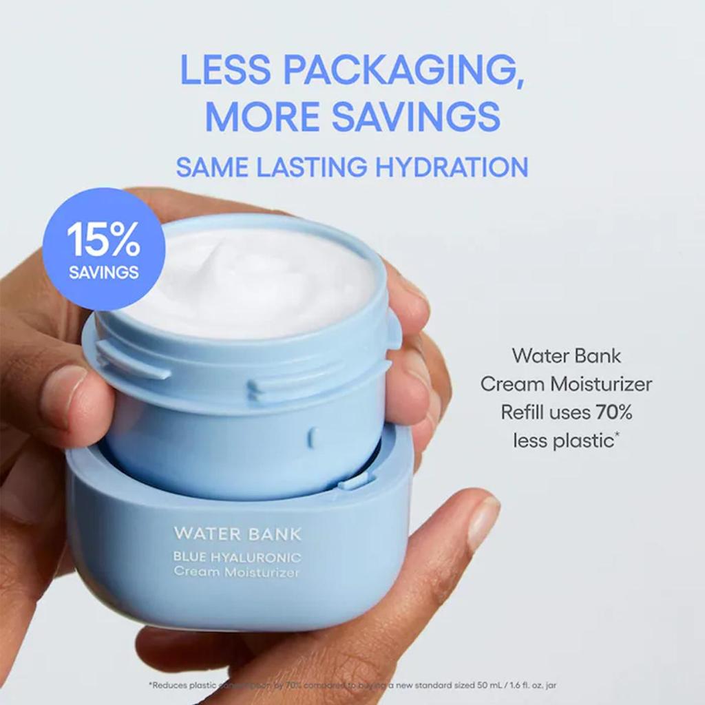 LANEIGE КРЕМ ДЛЯ УВЛАЖНЕНИЯ WATER BANK BLUE HYALURONIC 50 мл, Глубокое увлажнение для сухой кожи, Корейская косметика, Корейский уход за кожей