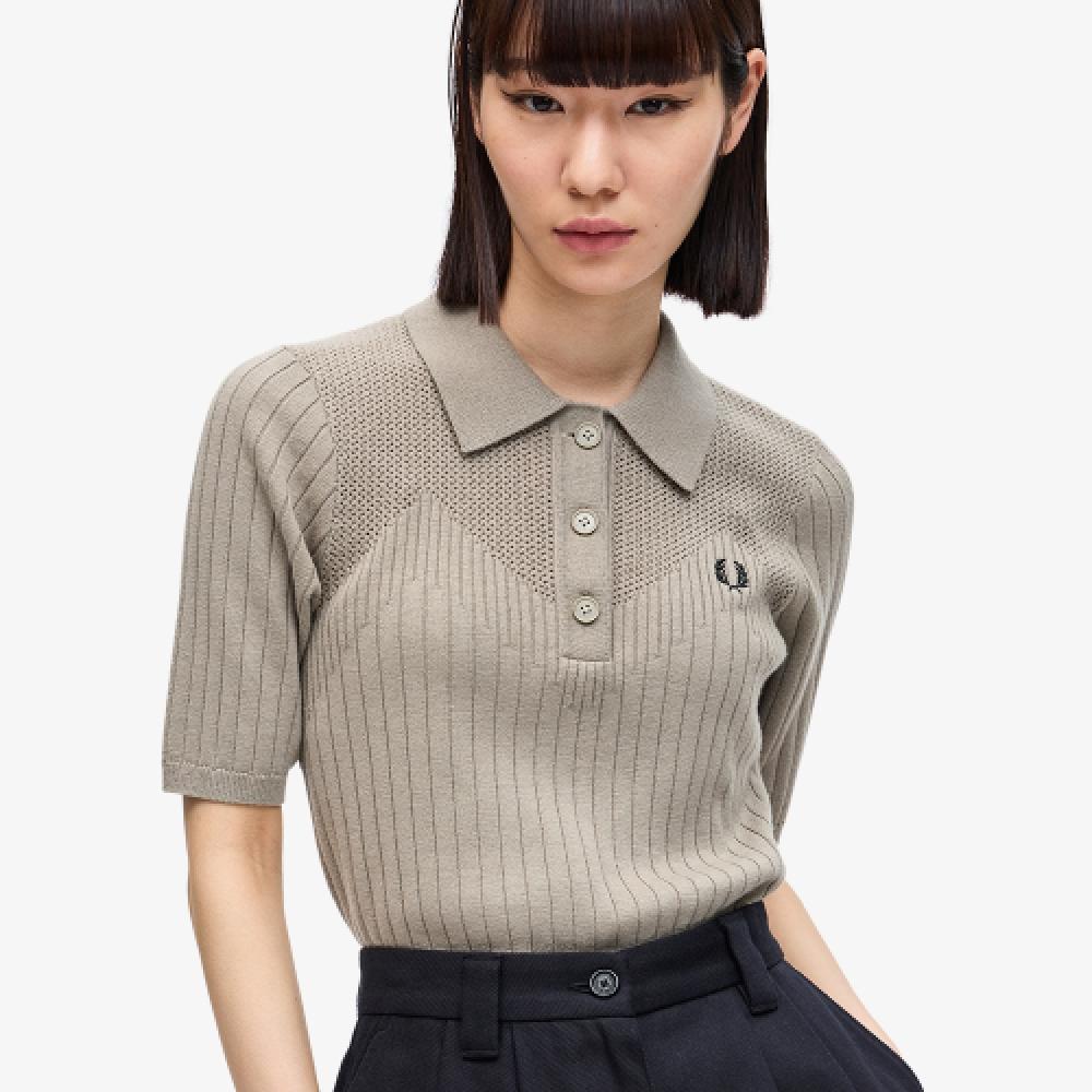 Fred Perry [женщины] Шерстяная трикотажная рубашка с пуантами U54 Afpf2417112 U54