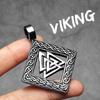Retro Odin Viking Simple Men Necklaces Stainless Steel Pendant Chain Women Punk Fashion Jewelry New Accessories Gift
