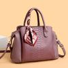 New Handbag Women's Bag Crossbody Large Bag Large Capacity Fashionable Retro Versatile Crocodile Pattern Pillow Bag