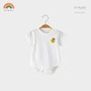 Baby Romper Summer Triangle Onesie Pure Cotton Thin Short-Sleeve Unisex Baby Jumpsuit 0-3 Years Old Children