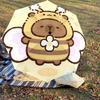 1PC Bee Flower Umbrella-8-Rib Reinforced, Automatic Open, Lightweight & Durable, Cute Fashion Accessory for Outdoor-Y0342