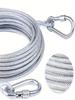 1Set, Stainless Steel Clothesline, Dog Leash, Portable Pet Leash, Suitable for Indoor/Outdoor Laundry, Camping Accessories, Ideal Choice for Bat