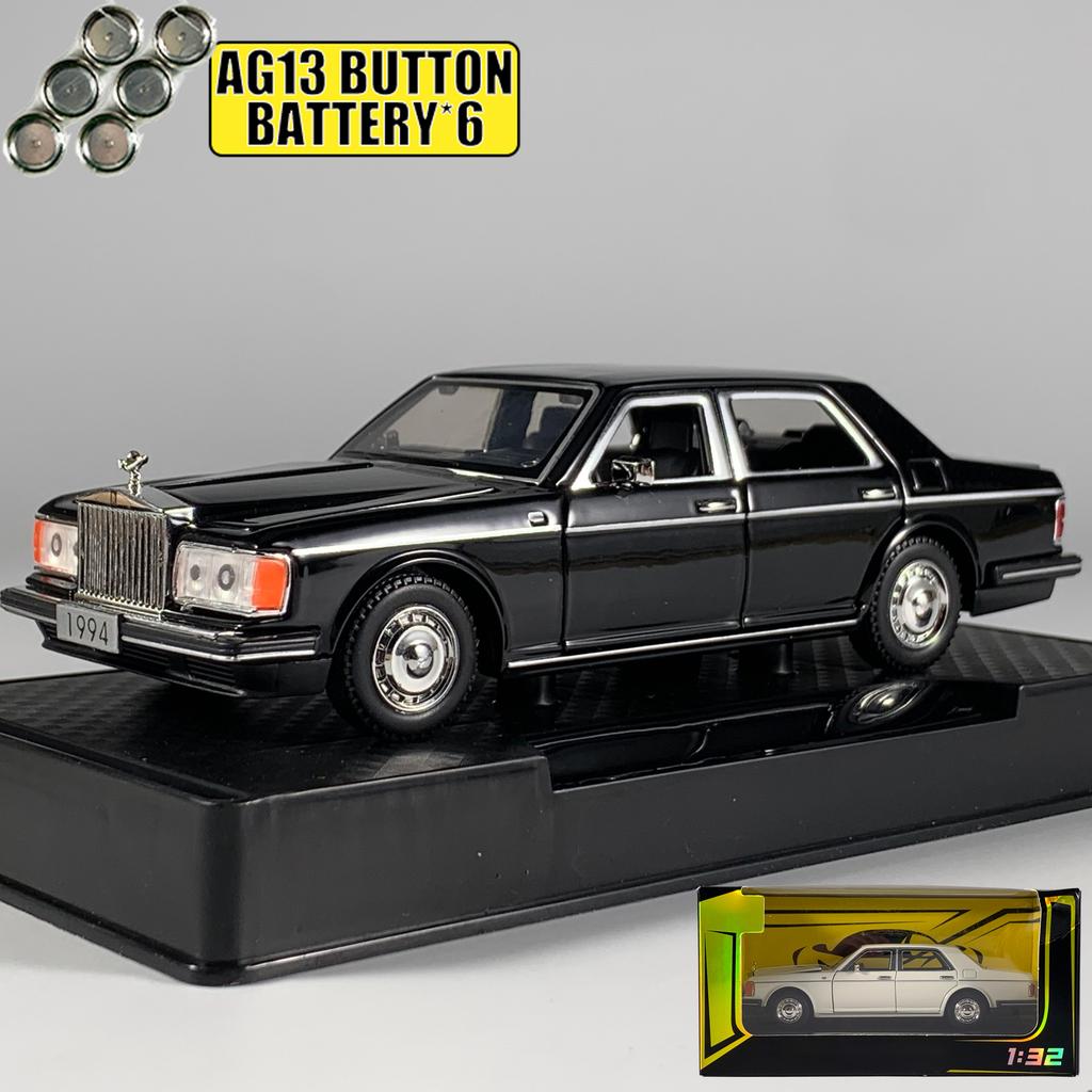 1:32 1994 Rolls Royce Silver Spur Лимузин Сплав Металл Литая Модель Автомобиля Украшение для Домашнего Компьютера Настольный Дисплей Мини Подарок для Взрослого