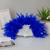 Chinese Hand Fan Feather Palaces Fan for Costume Props Party Dancing Performances Props Wedding Decorations Travel