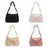 Korean Style Pleated Hand Bag Bow Fashion Underarm Bag Elegant INS Shoulder Bag  Women