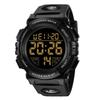 Digital Sports Water Resistant To 50 Day of the LED Waterproof Digital Instruction Manual Included Men's Watch, Meters, Date, Week, Alarm, Display,