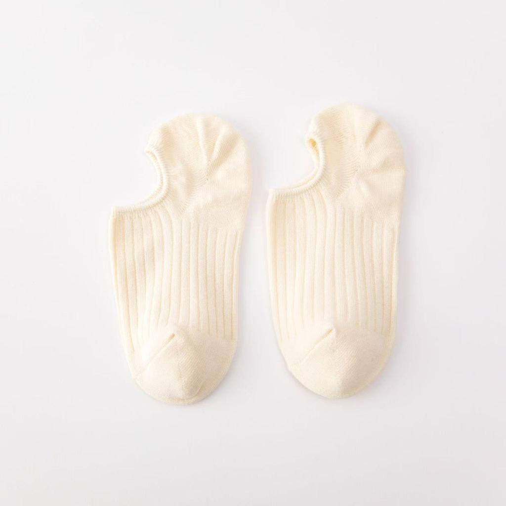 Женские тонкие хлопковые носки-лодочки — однотонные, невидимые, впитывающие пот, дезодорирующие, в японском стиле.