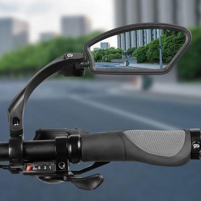 Велосипедное зеркало, регулируемое для руля велосипеда, вид сзади, езда на открытом воздухе