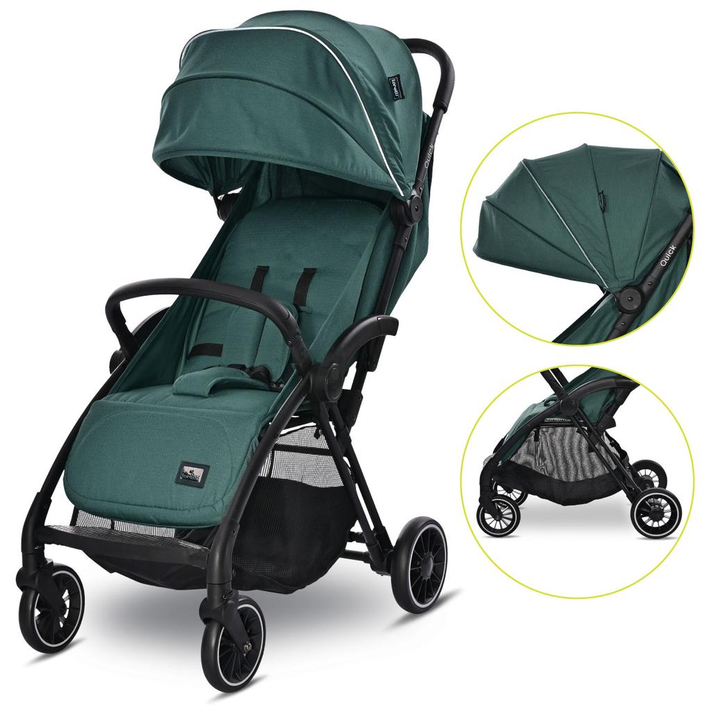 Lorelli quick - wózek spacerowy autofold do 22kg | smoke