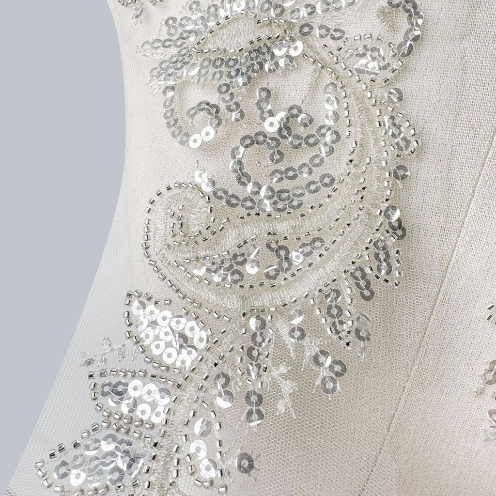 Specially For European And American Beaded Sequined Collar Placket Front Collar Bridal Dress Wedding Decoration Accessories