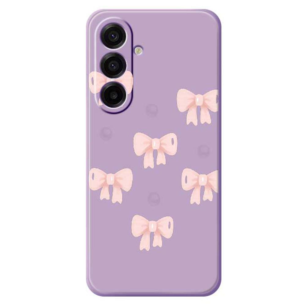 For Samsung Galaxy A17 5G Case Bows Pattern Printing Straight Edge TPU Phone Back Cover