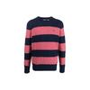Polo Ralph Lauren FW22 Полосатый логотип вышитый круглый вырез длинный рукав кашемировый свитер мужской свитер многоцветный 710876870-003