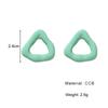 2024 Простые и креативные треугольные акриловые серьги ярких цветов, женские индивидуальные геометрические преувеличенные серьги для девочек