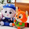Плюшевая игрушка Ник и Джуди из Зверополиса с супермягким коротким ворсом для детей, подарок на день рождения