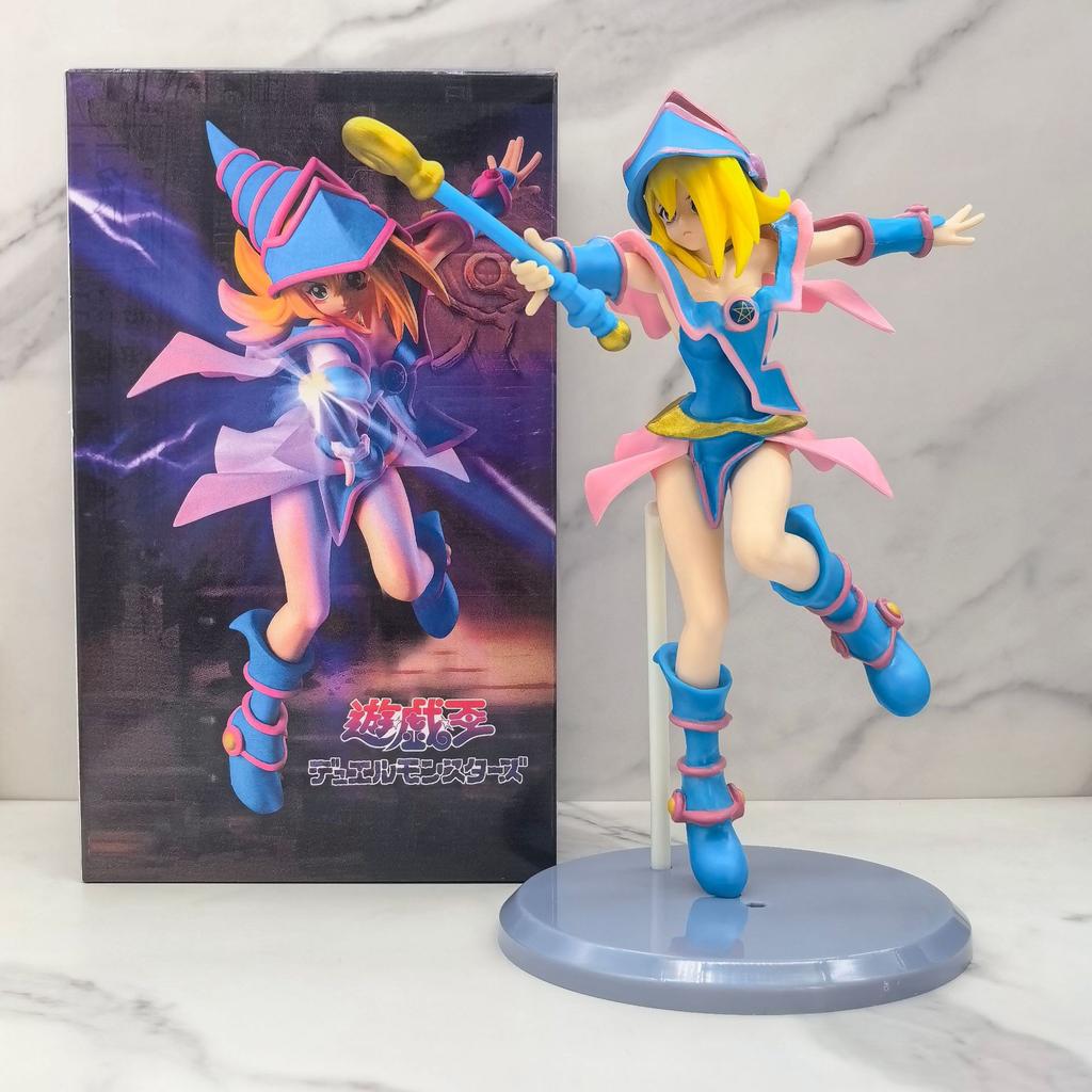 20 см BANDAI Аниме Игра Yu-Gi-Oh! Yu-Gi-Oh! Атем Фигурка Боевая Серия Света Девушка-Маг Тьмы Модель Игрушка Кукла Фигурка Действия