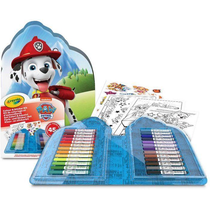 Coffret coloriage - CRAYOLA - Kit créatif - Pat'Patrouille - 45 pieces - Des 5 ans