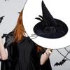 Шляпа ведьмы на Хэллоуин для женщин и мужчин для танцевальных выступлений, тематических вечеринок