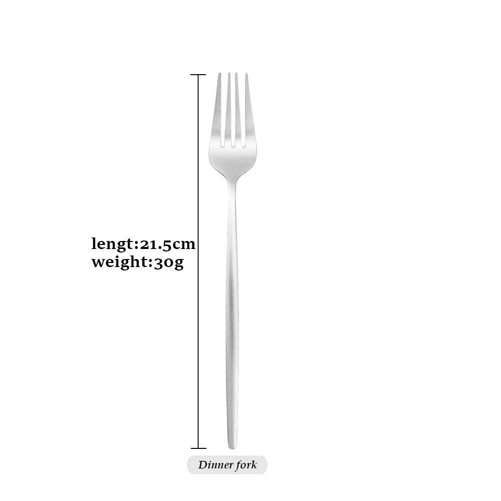 Простой набор столовых приборов, столовые приборы, десертный нож, вилка, длинная ложка для льда, столовые приборы из нержавеющей стали, вечерние столовые приборы, серебряный набор посуды
