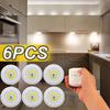 Dimmable LED Under Cabinet Light with Remote Control Battery Operated LED Closets Lights Wardrobe Bathroom Lighting Night Light
