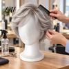 Wig Stand for Styling Foam Mannequin Head Wigs Lightweight Display with Stable Base Trimming Professional Salon Use and Cosplay Props