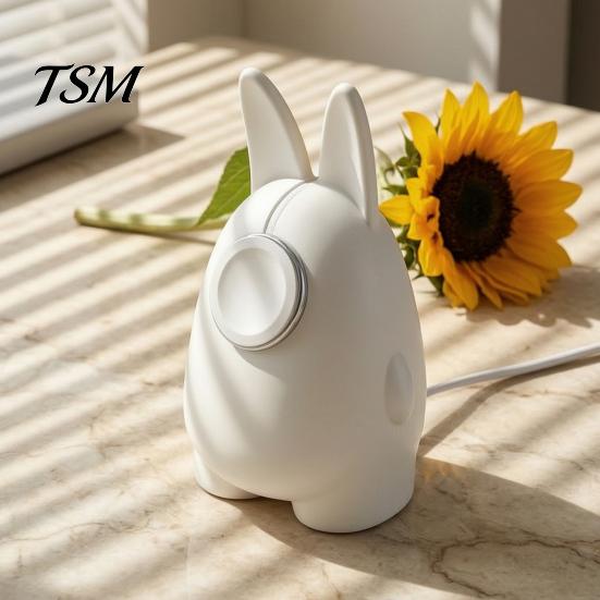 Watch Accessories for Men Women 3D Printed Charging Dock Holder Apple Ultra, SE, 8 7 6 5 Nightstand Mode 4 3 2 1, Cute Rabbit Shaped Stand Home Office