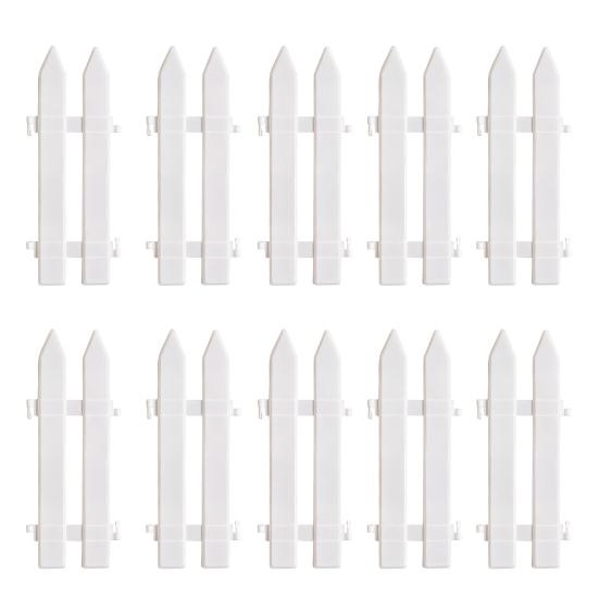 5/10/25 шт. Рождественский забор, белый штакетник для рождественской елки, простая сборка, многоразовый рождественский забор для праздничного внутреннего украшения