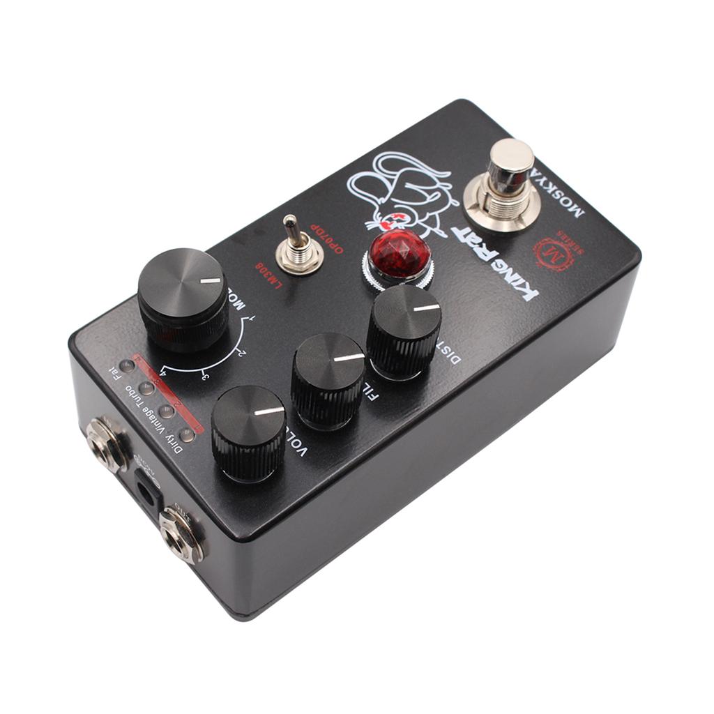 Педаль эффектов для гитары MOSKYo Fuzz Distortion с 4 переключателями режимов и регуляторами громкости FilterDistortion