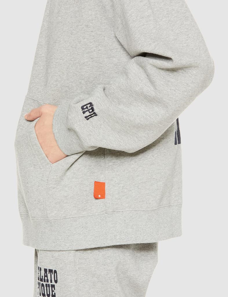Gelato Pique HOMME Recycled Fleece Big Logo Hoodie PHCT224949 GRY L Men's