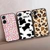 Чехол для телефона Redmi 13C 4G 12C A3 A2 A1 Plus Note 13 Pro для Xiaomi 14 13 Poco C65 X6 X3 Pro, модный противоударный бампер с леопардовым рисунком, черный чехол