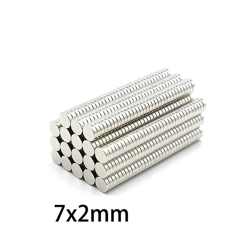 20/50 шт. Тонкие круглые магниты 6x2 мм и 7x2 мм для мини-поделок, моделей, DIY-проектов