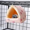 Cute Mini Cage Comfortable Winter Small Animal Sleeping Bed Guinea Pig Nest Hamster House Warm Mat