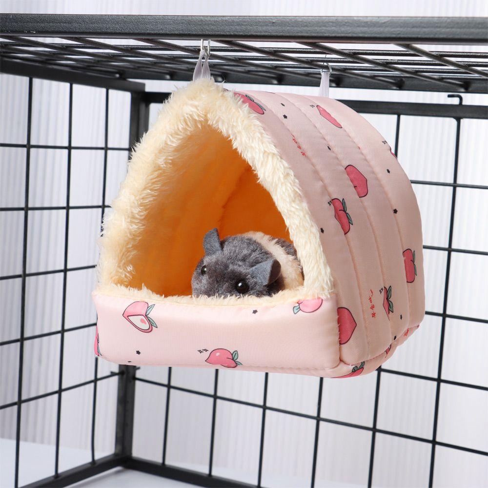 Cute Mini Cage Comfortable Winter Small Animal Sleeping Bed Guinea Pig Nest Hamster House Warm Mat