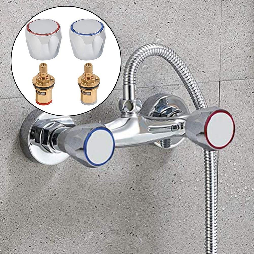 2pcs Copper Valve Faucet Handle Handwheel Replacement
