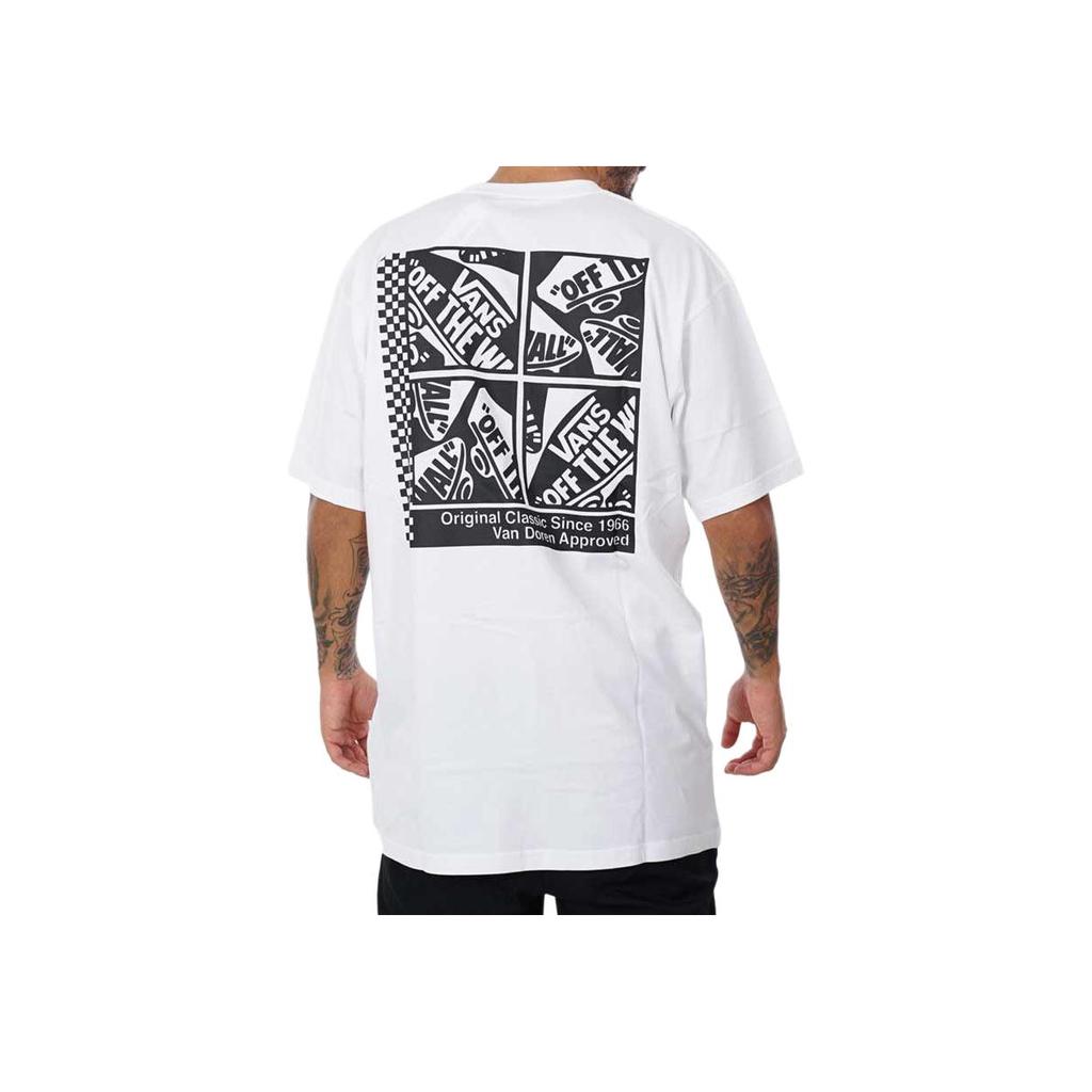 Vans Футболка с коротким рукавом и круглым вырезом с мультяшным принтом, мужские топы, белые VN000GQJWHT