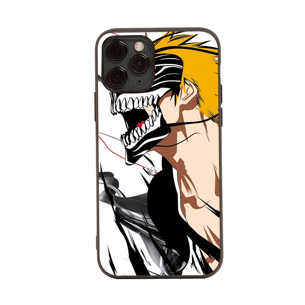 Чехол для iPhone 16 15 Plus 14 13 12 11 Pro 8 7 6S 6 SE 5S X XR XS Max Realme C30 C33 C31 9I Black Sofe Cover WI56 Anime Bleach