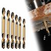 Expanding Auger Drill Bits Straight Shank Hole Opener Double Edge Twist Drill Bit  Stainless Steel
