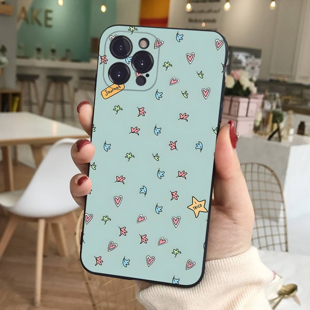 New Heartstopper Anime Phone Case For IPhone 17 16 15 14 13 12 11 Pro Max Plus Soft Black Cover