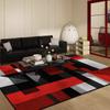 Красный Геометрический Абстрактный Ковер для Гостиной Дома Большой Ковер для Украшения Спальни Легкая Роскошь Диван Журнальный Столик Нескользящий Напольный Коврик