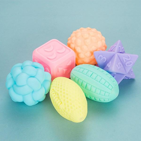 Набор игрушек-писков TT Pet Puppy Cube, 6 предметов, разные цвета, 1 комплект