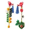 [P2040] - Artisanal Earrings 'Monde Merveilleux' (Vegetable Garden of Happiness) Multi-colored Gold - 50x15 Mm
