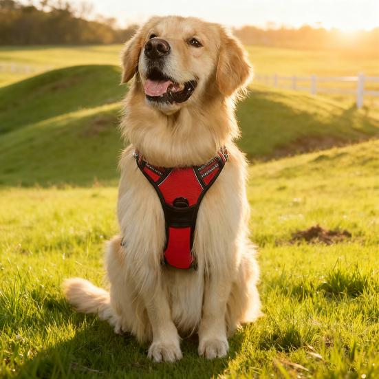 Шлейка для собак против рывков, мягкая шлейка для собак со ступенчатым дизайном, шлейка для контроля без рывков с регулируемыми ремнями для собак всех размеров
