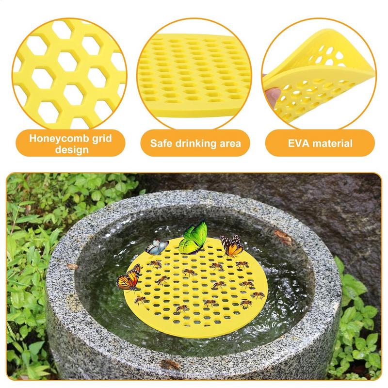 20cm Bee Water Catcher Cups Tray Bee Drinking Station Bee Watering Feeder Honeycomb Beekeeping Setups Luring Insets Waterer