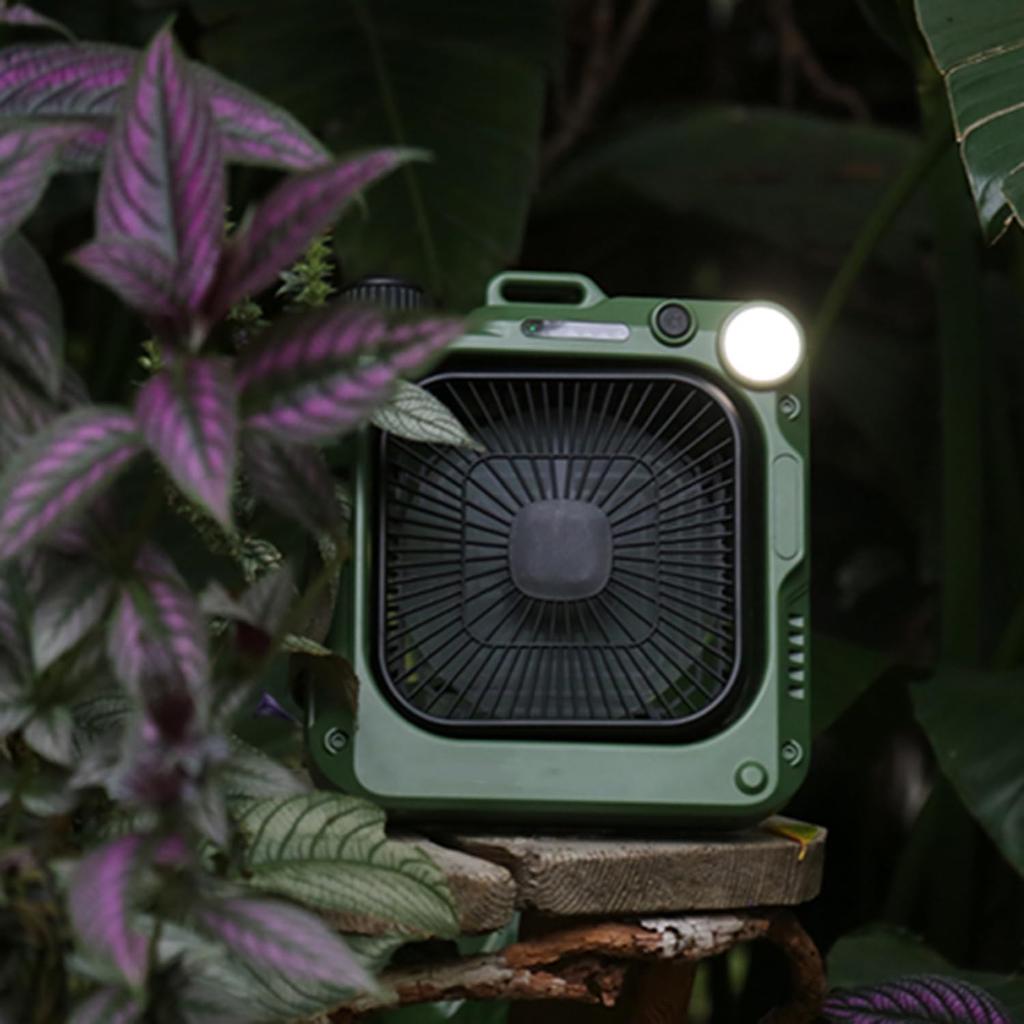 Camping Outdoor Automatic 10000mAh Large Capacity Stepless Air Volume Strong Hanging 3 Level LED Light DC For Outdoor Indoor For Living Prevention